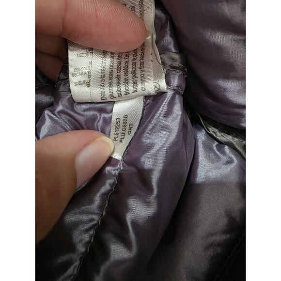 Andrew Marc Packable Lightweight Down Puffer Jacket Hooded XS Gray Women’s - Picture 6 of 7